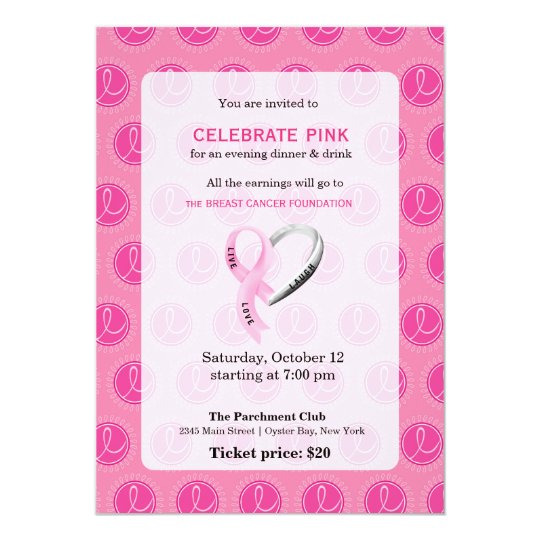 Celebrate Pink event Invitation | Zazzle.com