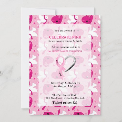 Celebrate Pink event Invitation