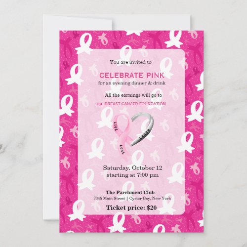 Celebrate Pink event Invitation