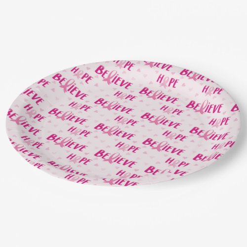 Celebrate pink event paper plates