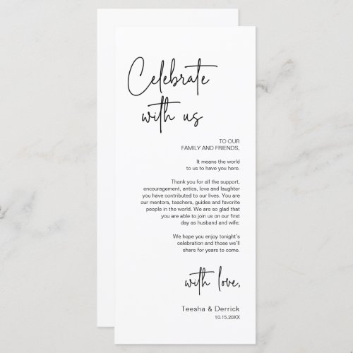Celebrate Place Setting Dinner Thank You Card