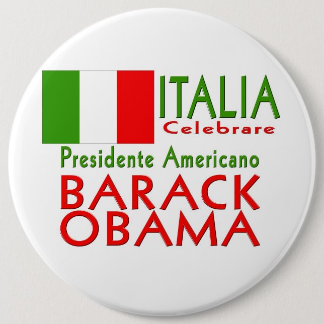CELEBRATE President Obama Inauguration Keepsake Pinback Button (Front)