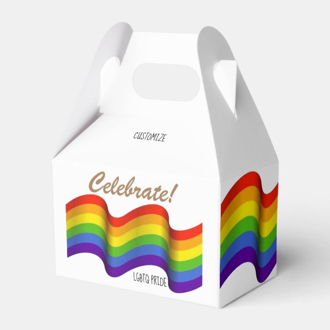 Celebrate Pride Favor Box, Gable 4x2.5x5 Boxes (Front Side)