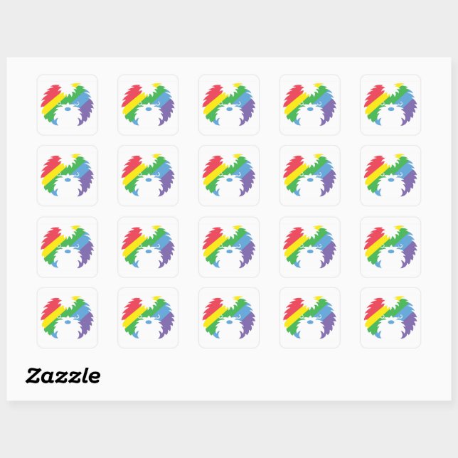 Celebrate Pride with Sammy Dog Stickers (Sheet)