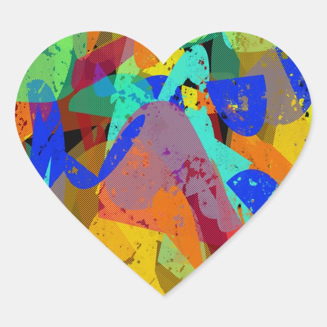 Celebrate Queer Love for Pride Heart Sticker (Front)