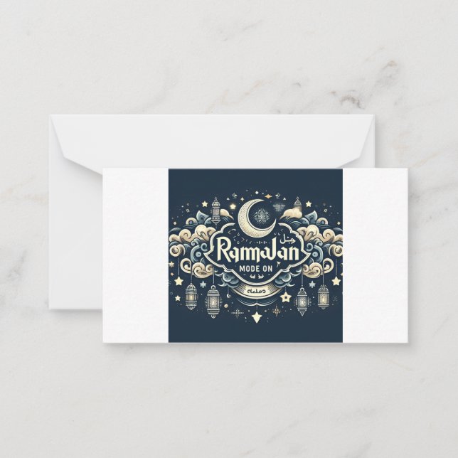 Celebrate Ramadan with Ramadan ModeOn Note Card (Front)