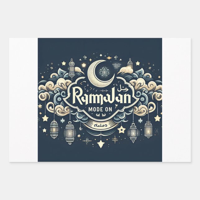 Celebrate Ramadan with Ramadan ModeOn Wrapping Paper Sheets (Front)