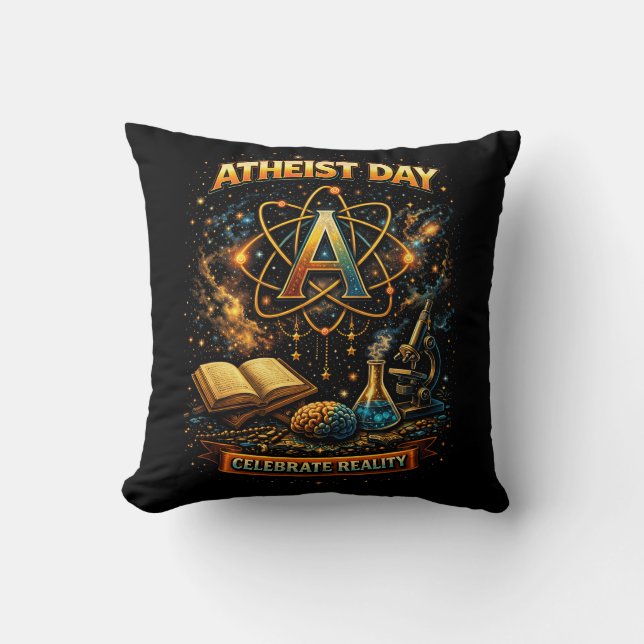 Celebrate Reality Throw Pillow (Front)