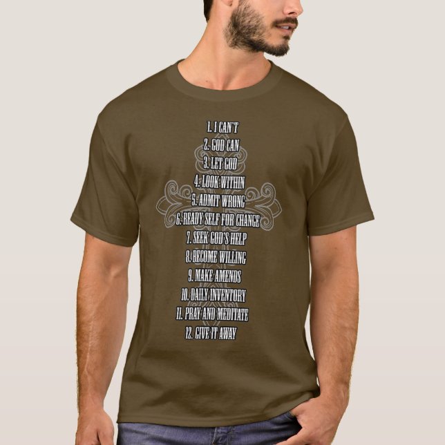 Celebrate Recovery Christian 12 Step Guide T-Shirt (Front)