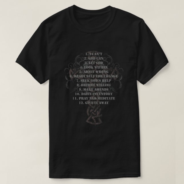 Celebrate Recovery Group Gift Christian Cross 12 S T-Shirt (Design Front)