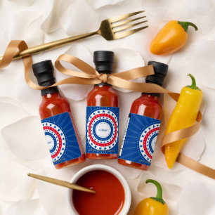 Celebrate Red, White, and Blue Stars Hot Sauces