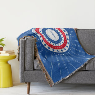 Celebrate Red, White, and Blue Stars Throw Blanket