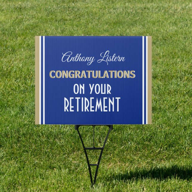 Celebrate! Retirement party yard sign (Insitu)