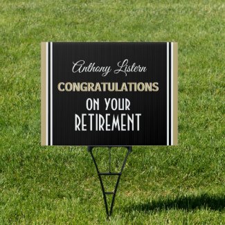 Celebrate! Retirement party yard sign
