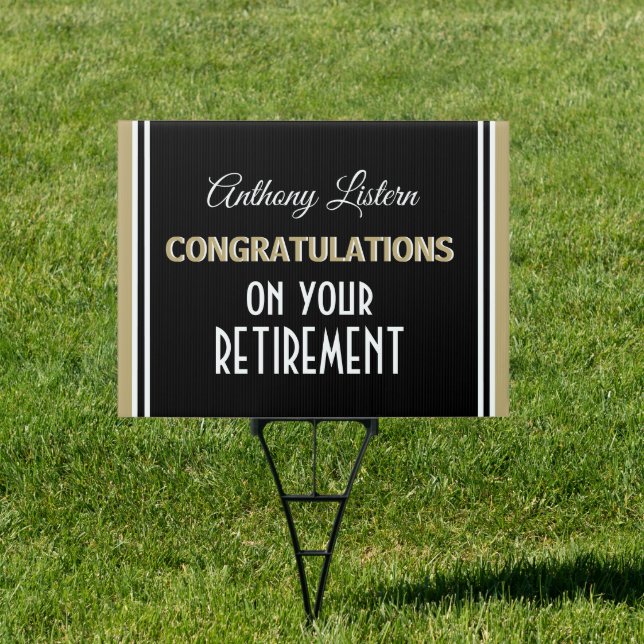 Celebrate! Retirement party yard sign (Insitu)