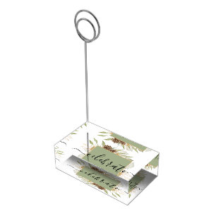 CELEBRATE - RUSTIC BOTANICAL DESIGN WEDDING PLACE CARD HOLDER