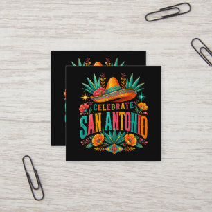 Celebrate San Antonio 2026 Fiesta Culture Square Business Card