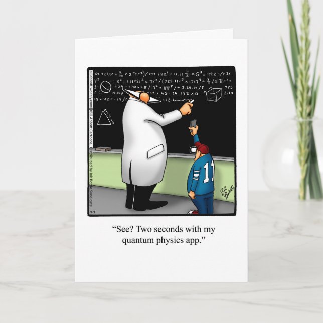 Celebrate Scientist Day Humor Greeting Card (Front)