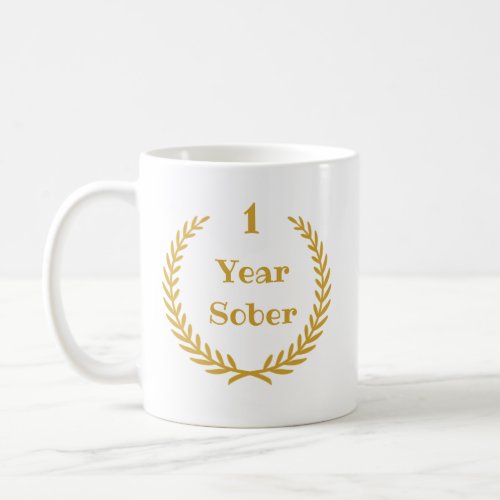 Celebrate Sober Anniversary Year Milestone Coffee Mug