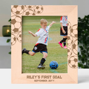 Celebrate Soccer Moment or Player Custom Text Engraved Frames