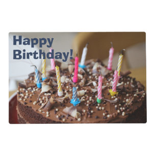 Celebrate Special Day Birthday Cake Confetti Placemat