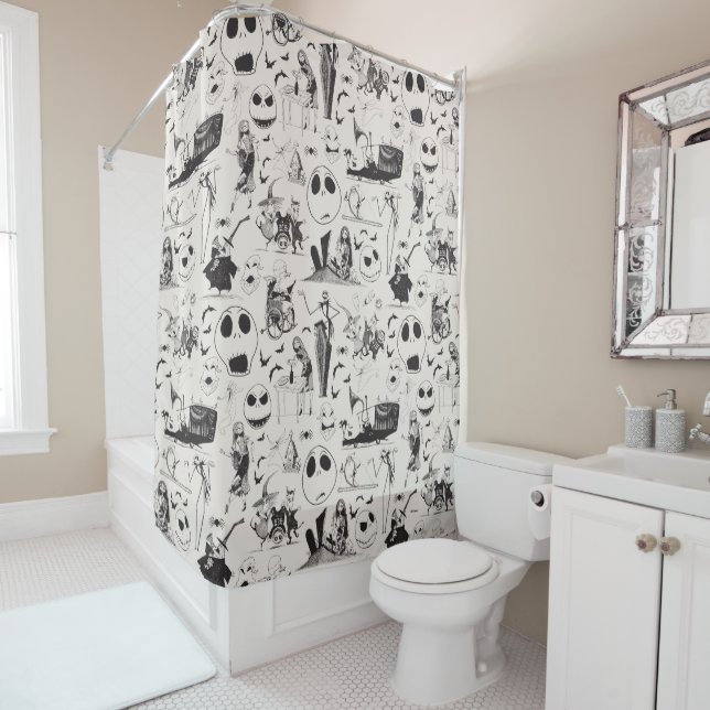 Celebrate Spooky - Pattern Shower Curtain (In Situ)