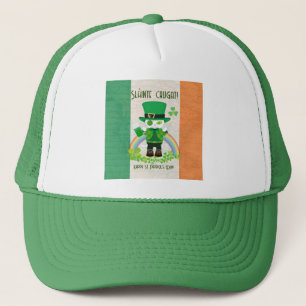 Celebrate St. Patrick's Day with a Lucky Cat Trucker Hat