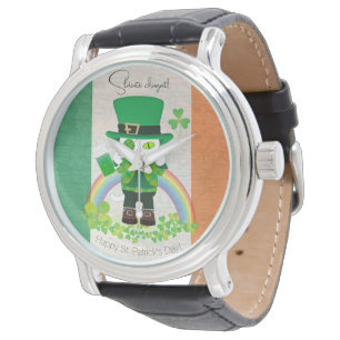 Celebrate St. Patrick's Day with a Lucky Cat Watch