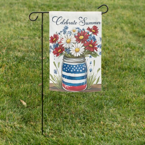 Celebrate Summer Patriotic Garden Flag