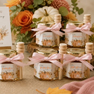 Celebrate Sweet News Adorable Pumpkin Baby Shower Honey Jar Favors