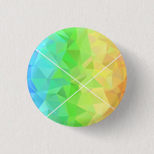 Celebrate sweetness and color with this Rainbow Button (Front)