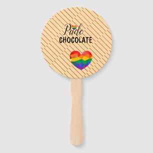 Celebrate sweetness and color with this Rainbow Hand Fan