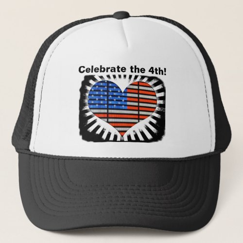 Celebrate the 4th American Flag Trucker Hat