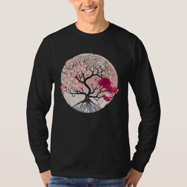 Celebrate the Beauty of Nature with a Cherry Bloss T-Shirt (Front)