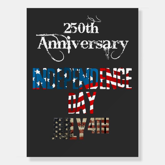  Celebrate the Birthday 4th of July Foam Board (Front)