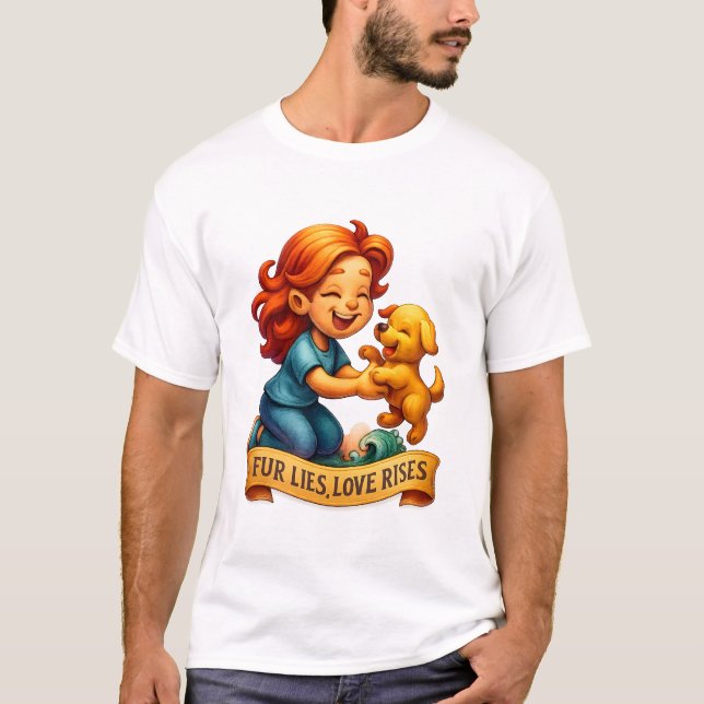 Celebrate the bond between humans and pets & Love T-Shirt (Front)