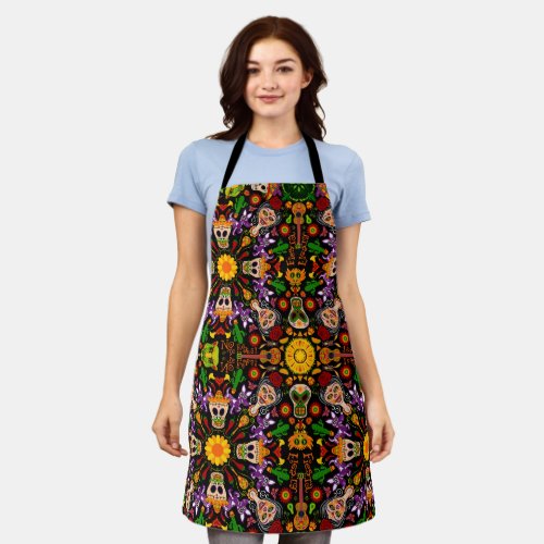 Celebrate the Day of the dead in Mexican style Apron
