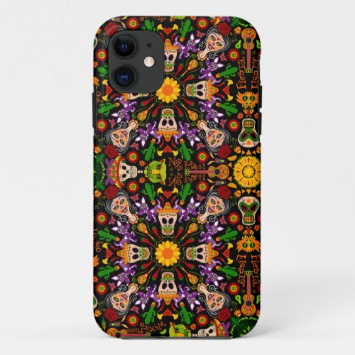 Celebrate the Day of the dead in Mexican style iPhone 11 Case