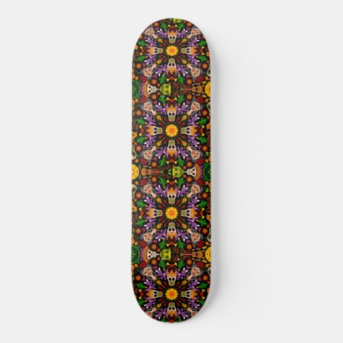 Celebrate the Day of the dead in Mexican style Skateboard