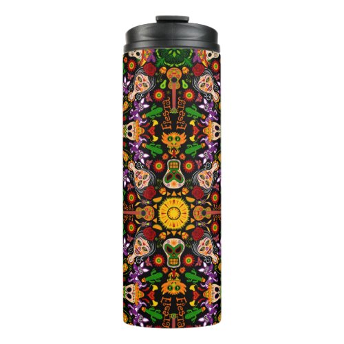 Celebrate the Day of the dead in Mexican style Thermal Tumbler