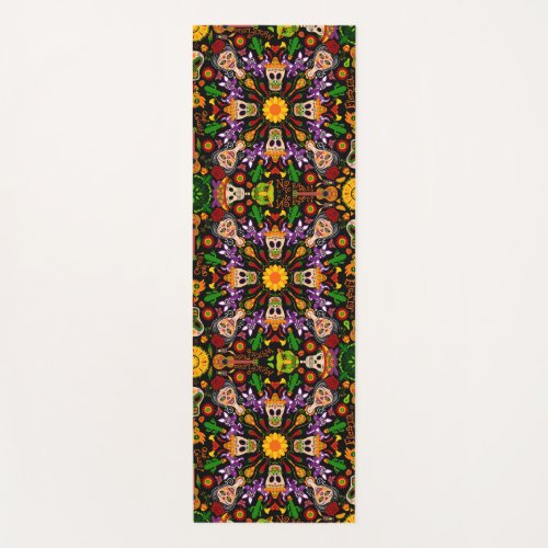 Celebrate the Day of the dead in Mexican style Yoga Mat