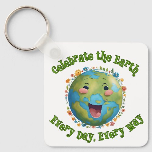 Celebrate the Earth Keychain