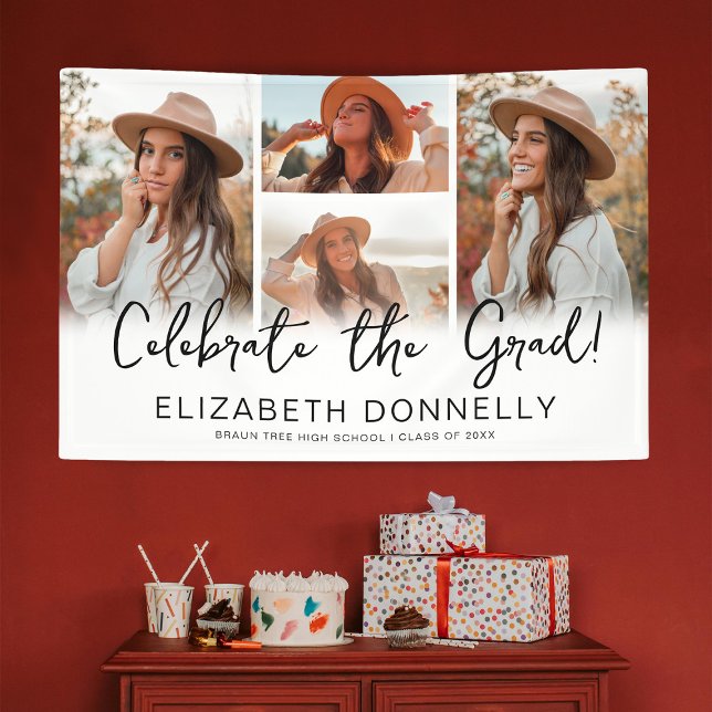 Celebrate the Grad Photo Graduation Party Banner (Creator Uploaded)