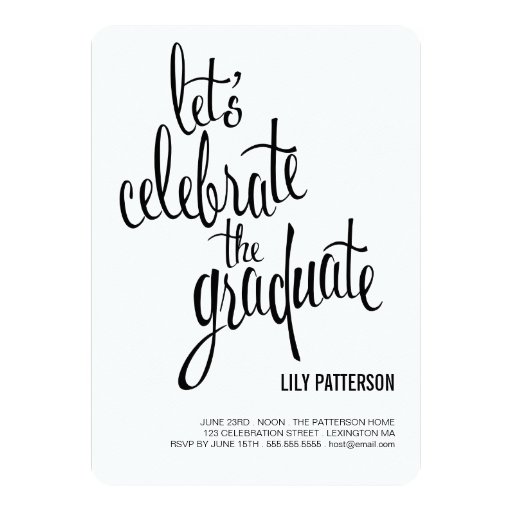 Celebrate the Graduate Graduation Party Invitation | Zazzle