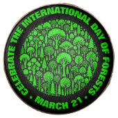 Celebrate the International Day of Forests Chocolate Covered Oreo (Front)