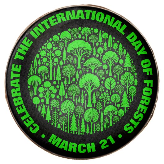 Celebrate the International Day of Forests Chocolate Covered Oreo (Front)