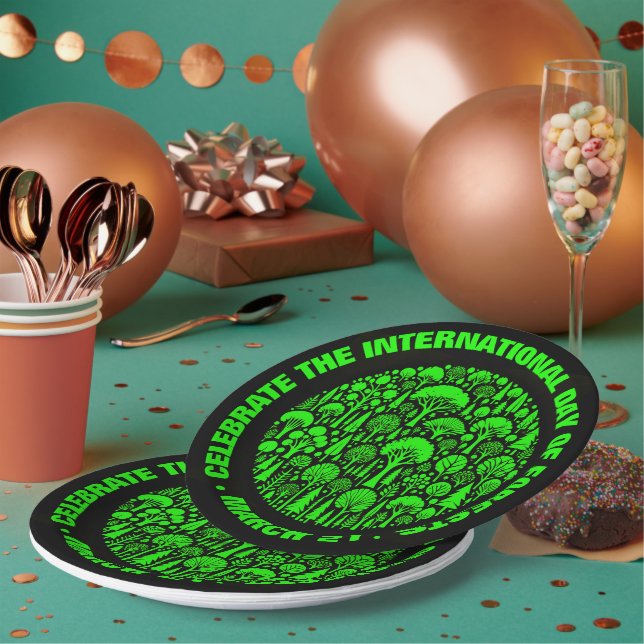 Celebrate the International Day of Forests Paper Plates (Multi)