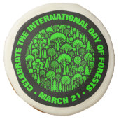 Celebrate the International Day of Forests Sugar Cookie (Front)