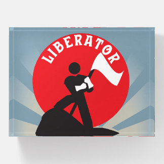 Celebrate the Liberator Vintage Paperweight