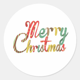 Celebrate the magic of Christmas Classic Round Sticker